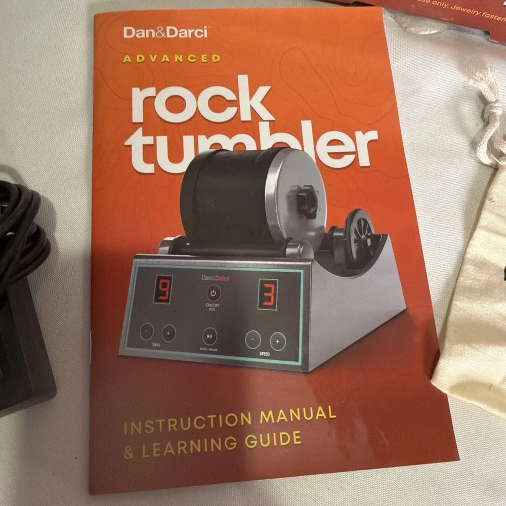 Dan & Darci Advanced Rock Tumbler w/ Accessories - Tested & Works - Used Once